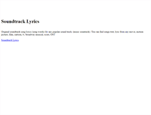 Tablet Screenshot of lyrics.stlyrics.com